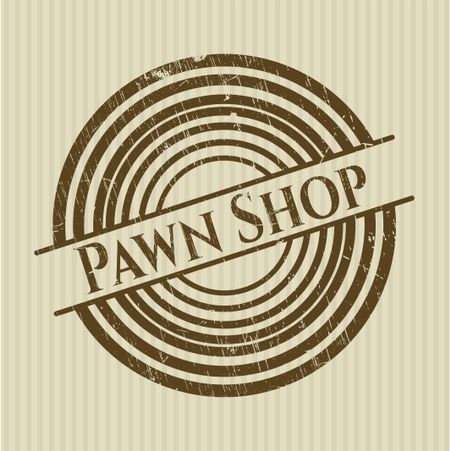Pawn Shop rubber stamp with grunge texture