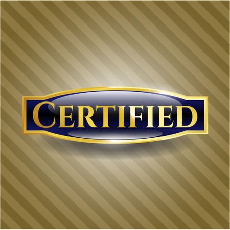 Certified gold emblem