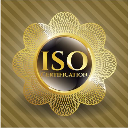 ISO Certification shiny emblem