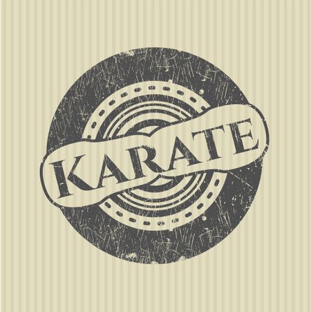Karate grunge stamp