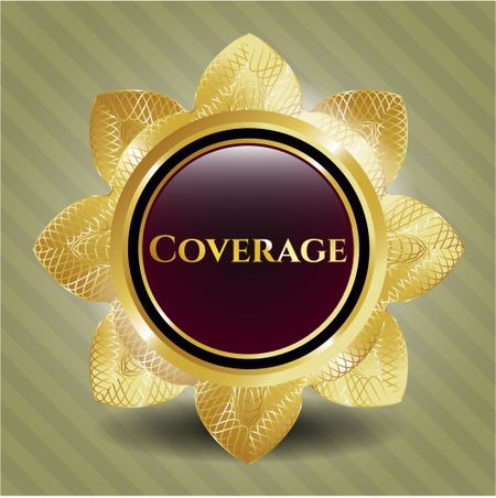 Coverage gold emblem or badge