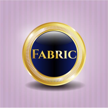 Fabric gold emblem or badge