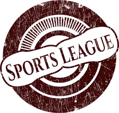 Sports League rubber grunge texture stamp