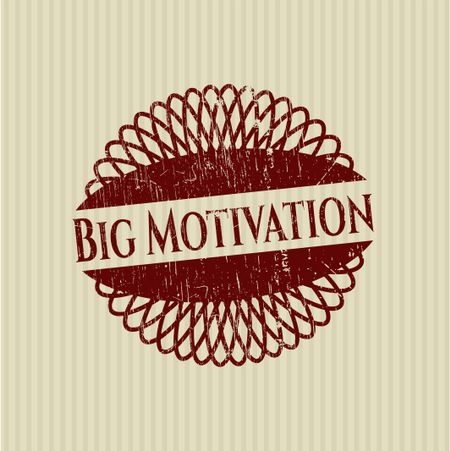 Big Motivation rubber stamp