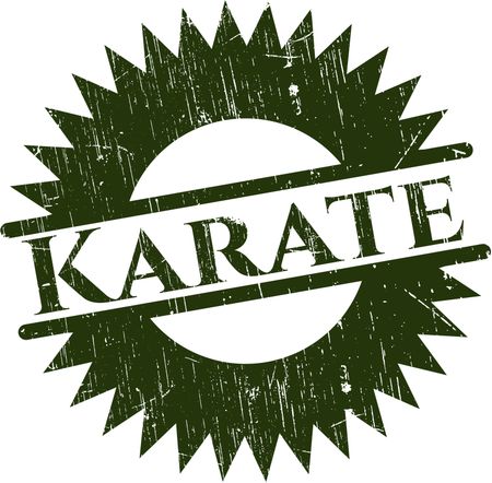 Karate rubber stamp