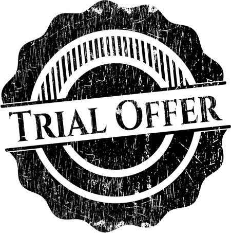 Trial Offer rubber grunge texture seal