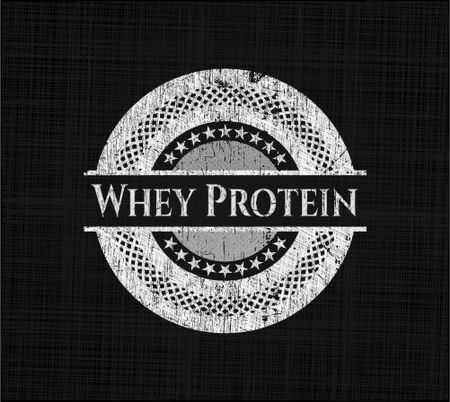 Whey Protein chalkboard emblem