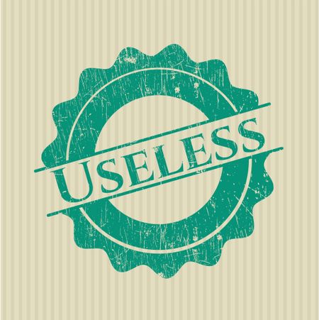 Useless rubber grunge texture seal