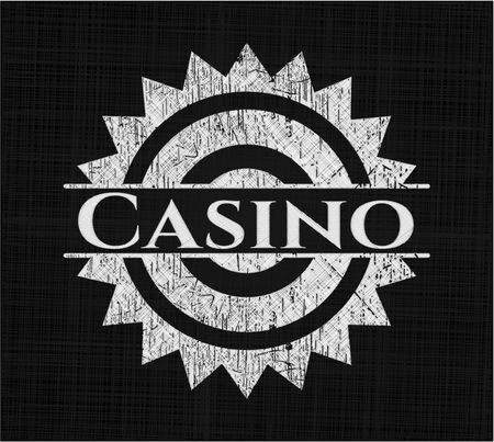 Casino chalkboard emblem