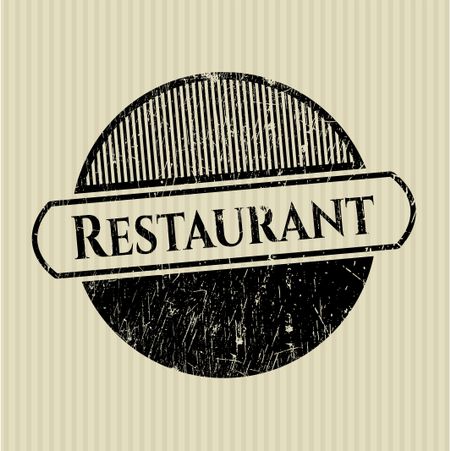 Restaurant grunge stamp