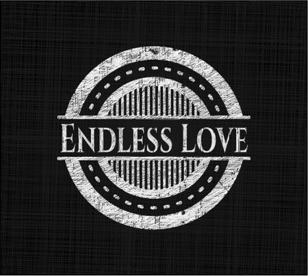 Endless Love written with chalkboard texture