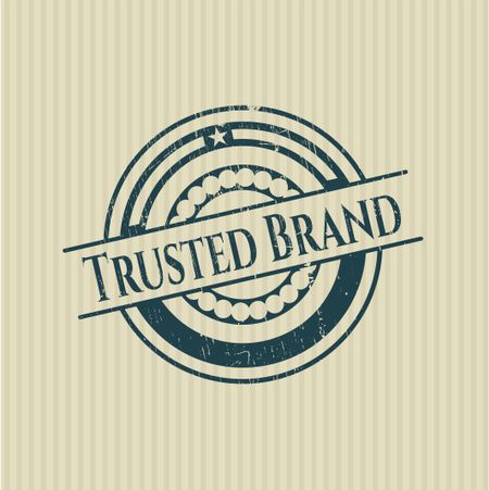 Trusted Brand grunge style stamp