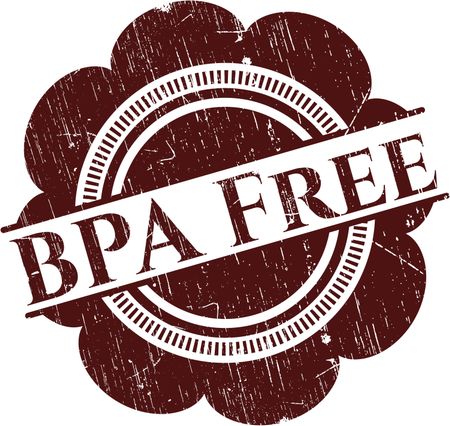 BPA Free grunge style stamp