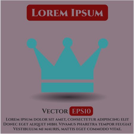 Crown icon vector illustration