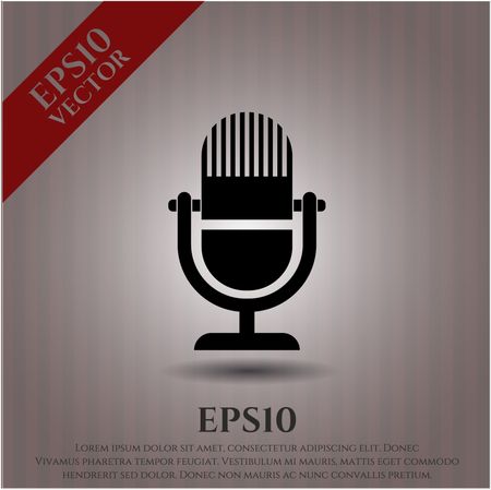 Microphone icon vector illustration