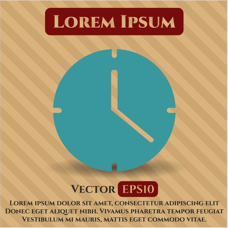 Clock (Time) icon vector illustration