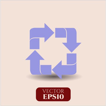 Recycle vector icon