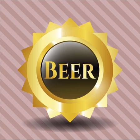 Beer golden emblem