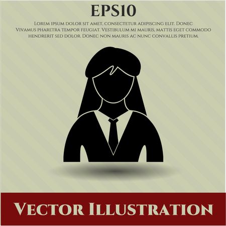 Businesswoman icon vector illustration