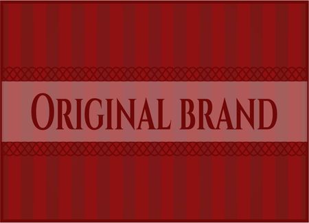 Original Brand card or banner