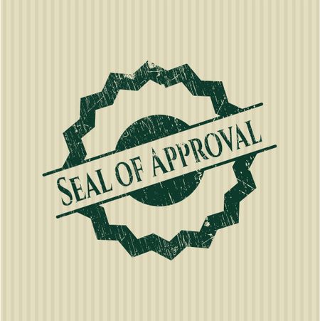 Seal of Approval rubber grunge seal
