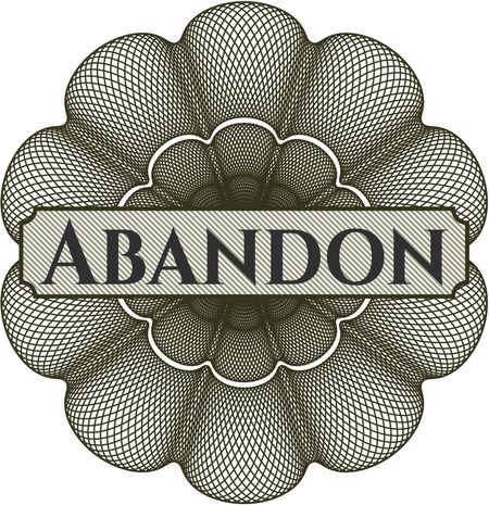 Abandon money style rosette