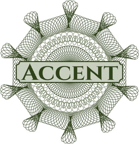 Accent money style rosette