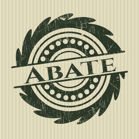 Abate rubber stamp with grunge texture