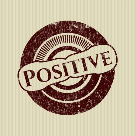 Positive grunge style stamp