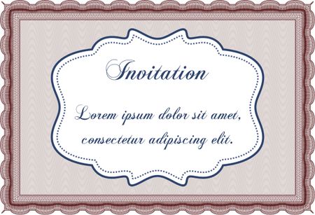 Formal invitation. Good design. With background. Customizable, Easy to edit and change colors. 