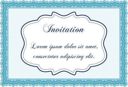 Formal invitation. Good design. With background. Customizable, Easy to edit and change colors.