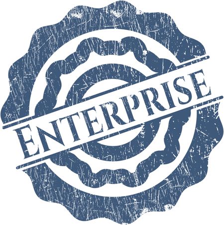 Enterprise grunge style stamp