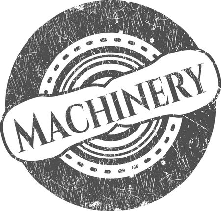 Machinery grunge style stamp