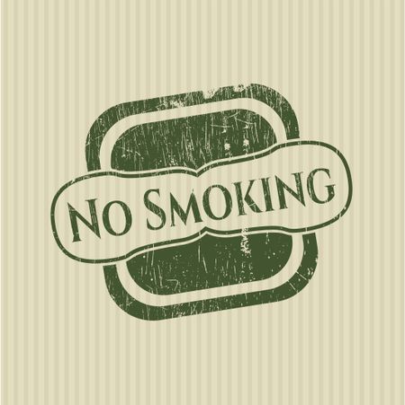 No Smoking grunge style stamp