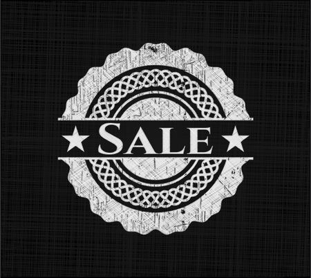 Sale written with chalkboard texture