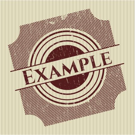Example rubber grunge texture stamp