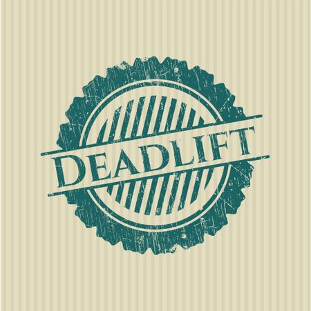 Deadlift rubber seal with grunge texture