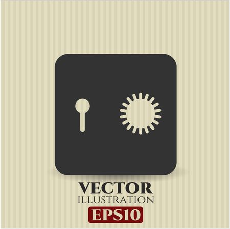 Safe (Safety deposit box) vector icon