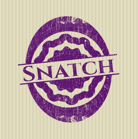 Snatch rubber grunge texture seal