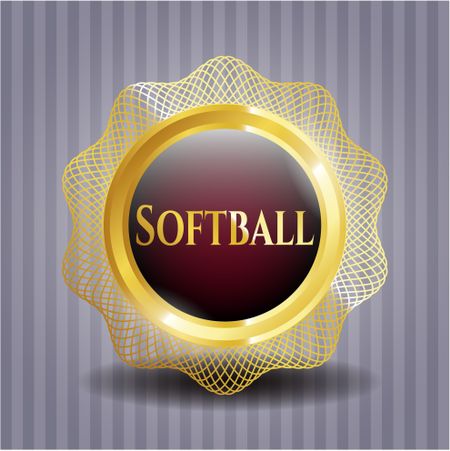 Softball shiny badge