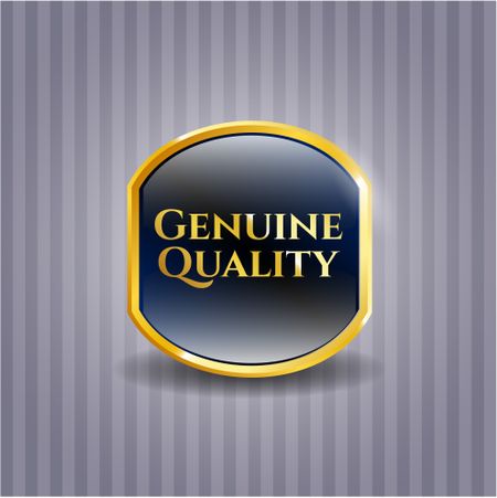 Genuine Quality golden badge