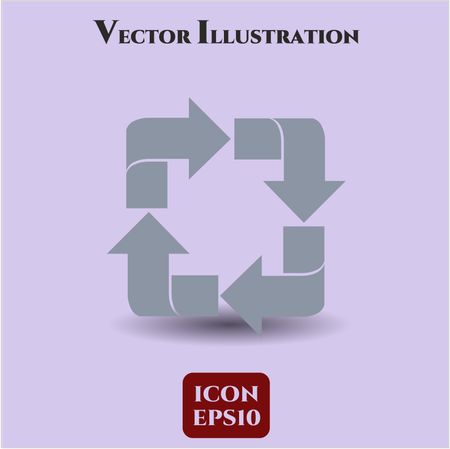 Recycle vector icon