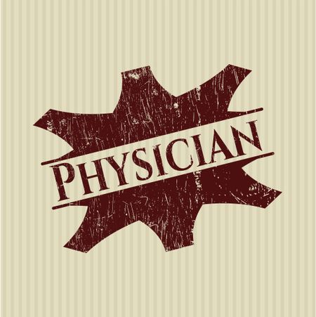 Physician rubber grunge texture seal