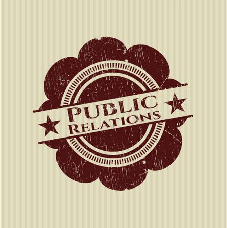 Public Relations grunge stamp

