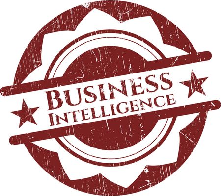 Business Intelligence rubber grunge texture seal