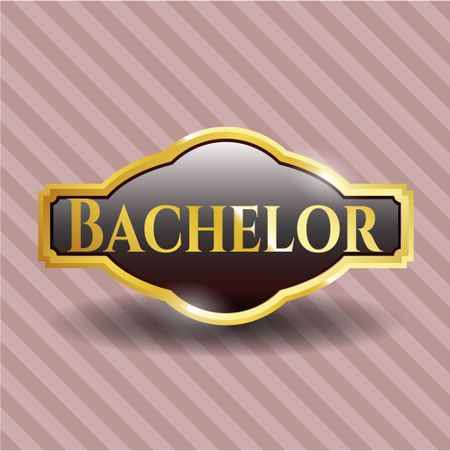 Bachelor gold emblem