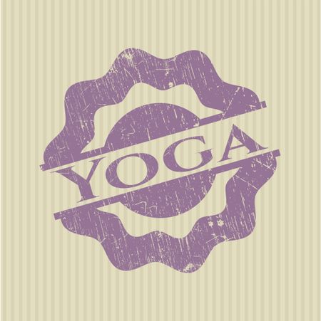Yoga rubber grunge texture seal