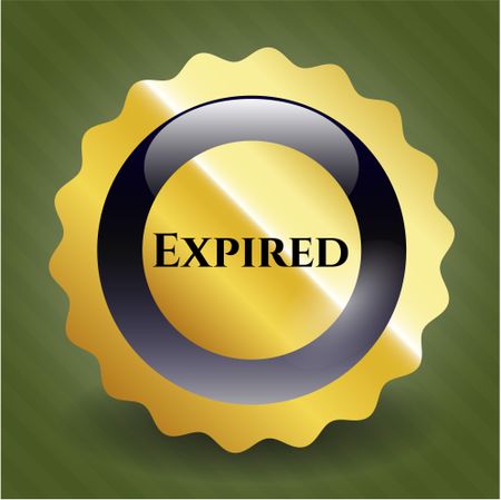 Expired gold emblem