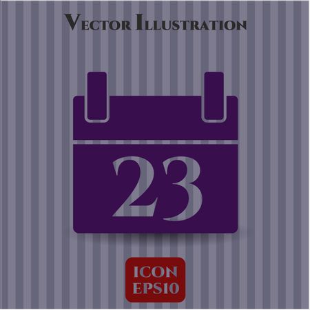 Calendar vector icon or symbol