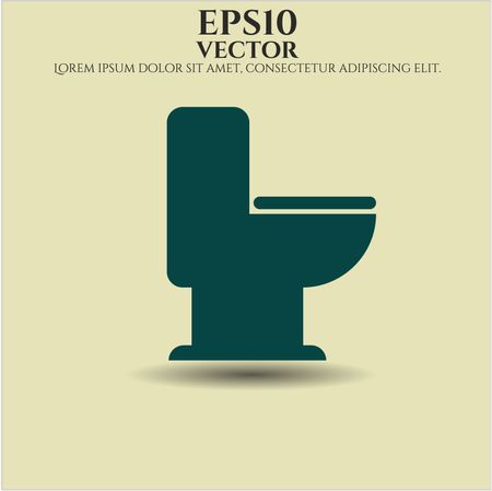 WC Toilet vector icon or symbol